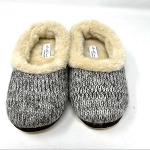 Walk with Me by Coldwater Creek Marled Faux Fur Slippers